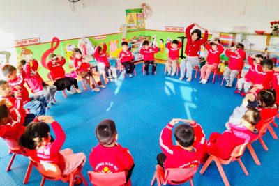 HOẠT ĐỘNG CẢM THỤ ÂM NHẠC Bài hát: “Ai làm em thấy buồn” – Lớp 4 tuổi B – Trường Mầm non Nghĩa Thái