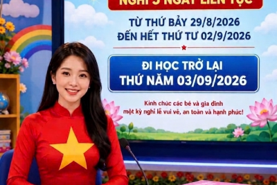 THÔNG BÁO LỊCH NGHỈ LỄ QUỐC KHÁNH 2/9