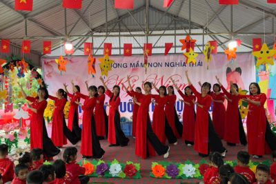 Chương trình văn nghệ chào mừng ngày Quốc tế Phụ nữ 8/3 Trường Mầm non Nghĩa Thái